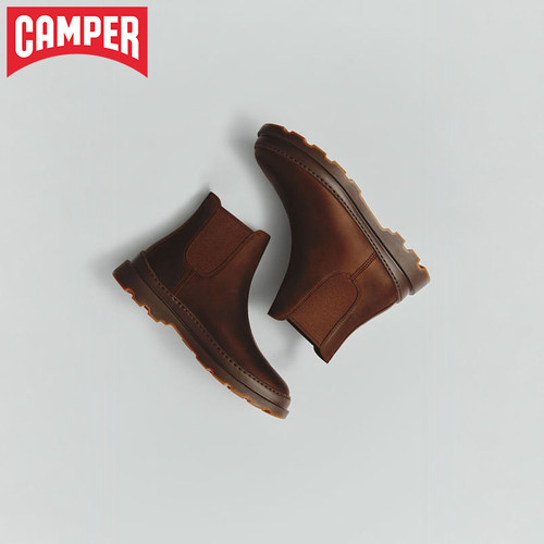 【新品】Camper看步女靴Brutus+复古通勤短靴百搭时装靴切尔西靴