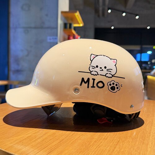 猫咪3C新国标半盔头盔四季防晒