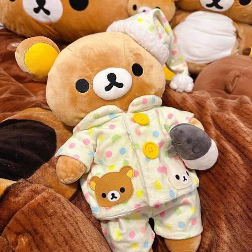 轻松熊玩偶日本可爱毛绒公仔抱枕床上睡觉抱送女生玩偶礼物