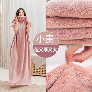 高级加厚成人大尺寸裹巾 浴巾女家用比纯棉吸水速干不掉毛2024新款