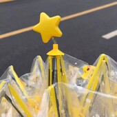 星星帽雨伞加大加厚加固透明自动伞女晴雨两用大号高颜值2026新款