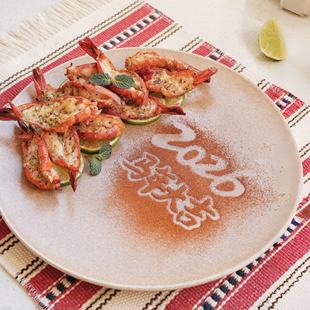 2026年夜饭摆盘福字撒粉模具过年春节年夜饭装饰图案高级感点缀用