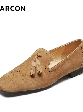 意尔康女鞋2025秋季新款时尚百搭休闲乐福鞋女单鞋女鞋29082W