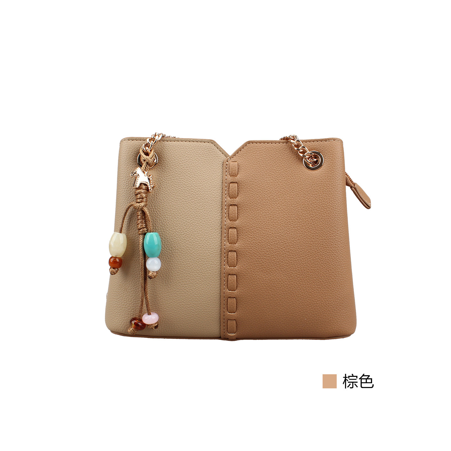 意尔康女包2026春季新款女士时尚通勤大容量单肩斜挎背包61Y29649