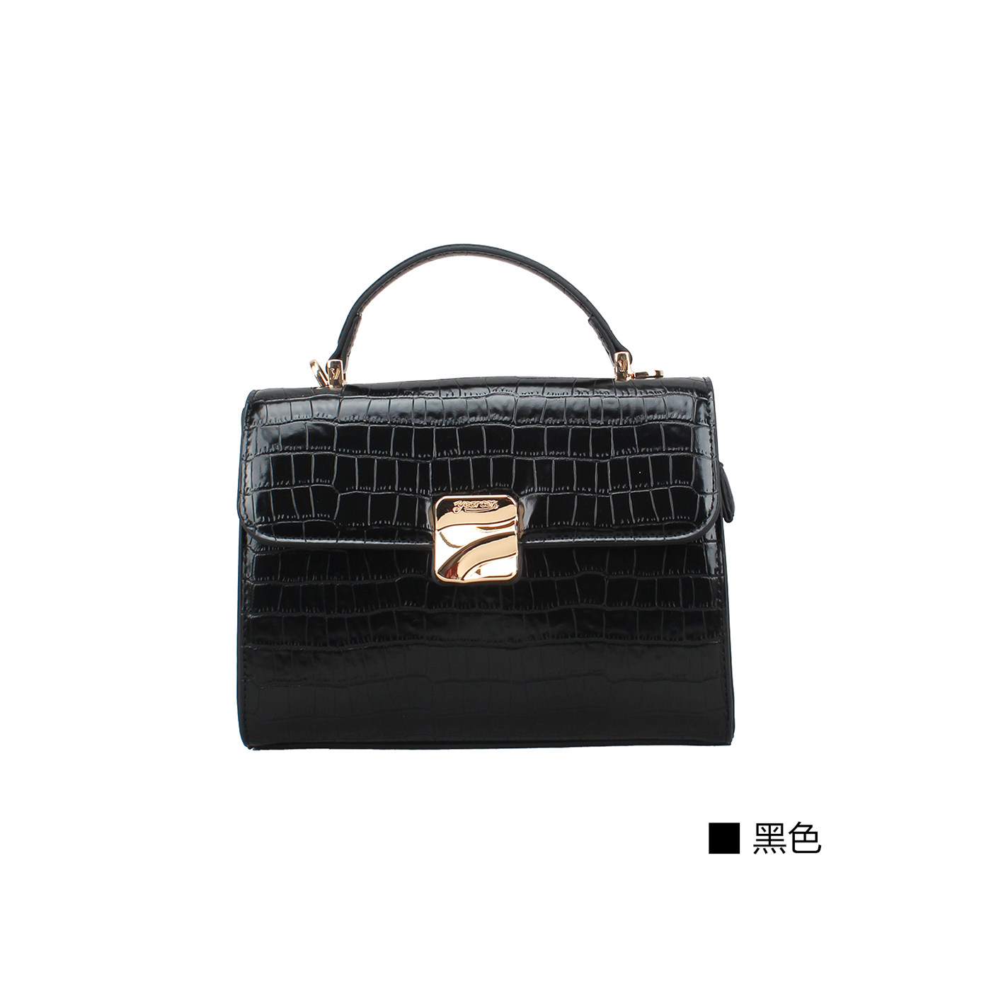 意尔康女包2026春季新款女士手提包亮面单肩斜挎小方包61Y20119