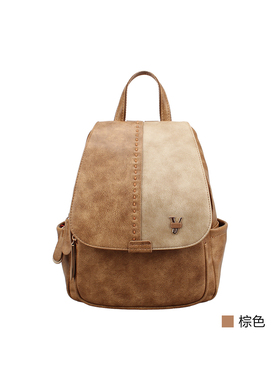 意尔康女包2026春季新款女士休闲双肩背包撞色旅行小背包61Y23005