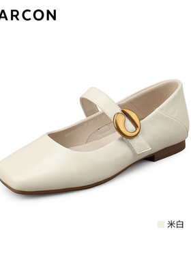 意尔康女鞋2025秋季浅口单鞋法式通勤玛丽珍鞋女士皮鞋低跟11493Y