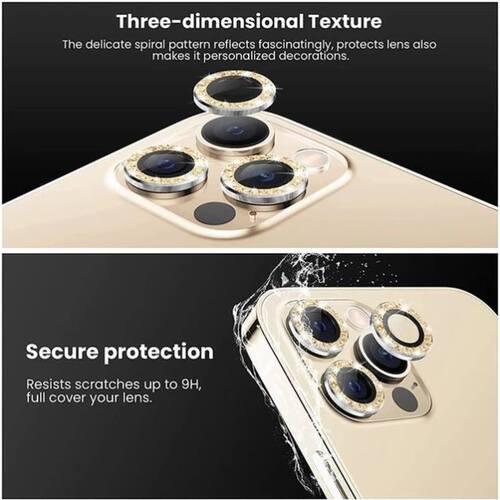 Camera Lens Protector适用于iPhone 13 14 Pro max 12 mini 11苹果14promax闪粉镜头膜13mini lens glass