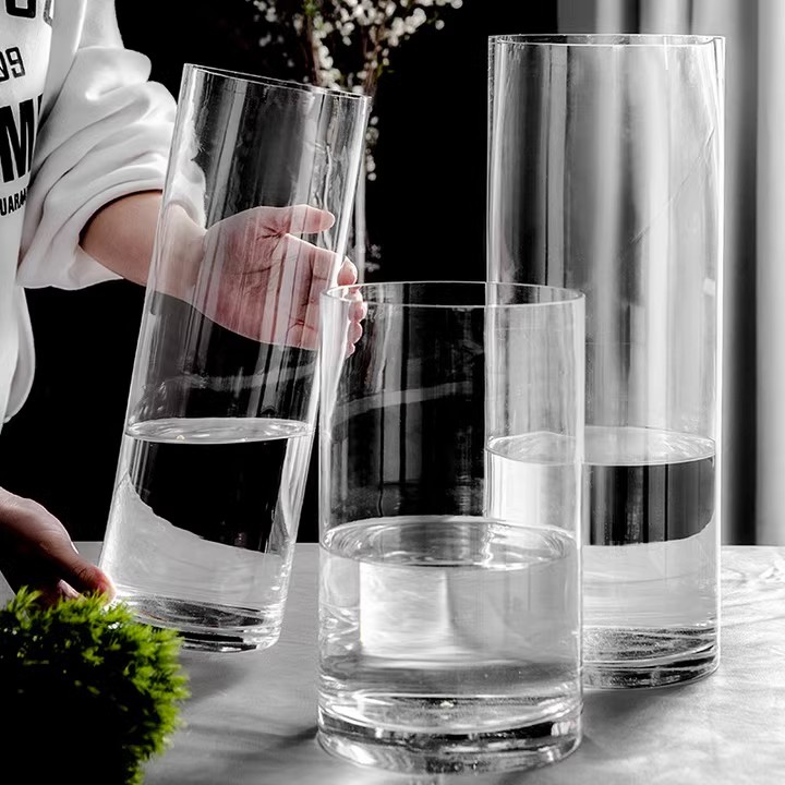 Vase furnishing articles flower arranging transparent glass