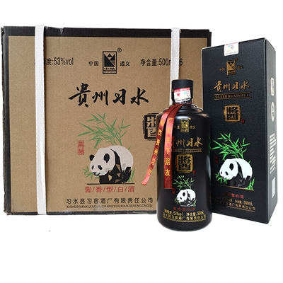 习水大曲熊猫500ml6瓶酱酒