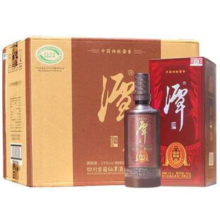 潭酒国宾精酿酱香型53度500mlx6整箱纯粮发酵坤沙白酒礼盒装特价