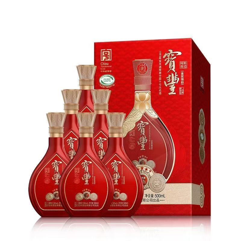 宝丰酒金奖雅韵50度清香型白酒500ml*6瓶整箱送礼喜宴宝丰大曲酒