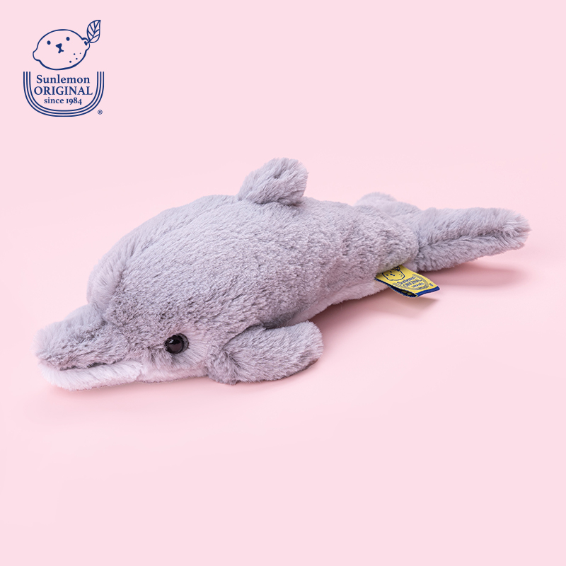日本sunlemon海豚毛绒玩具可爱儿童女生生日礼物玩偶陪伴公仔娃娃