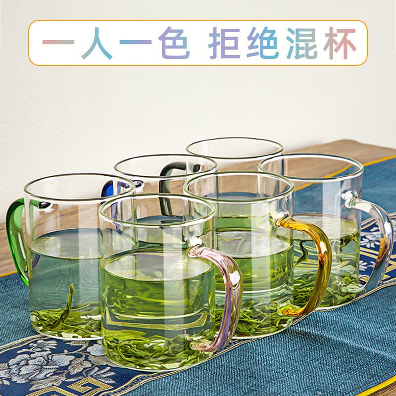 高硼硅玻璃杯茶杯耐高温家用套装茶杯
