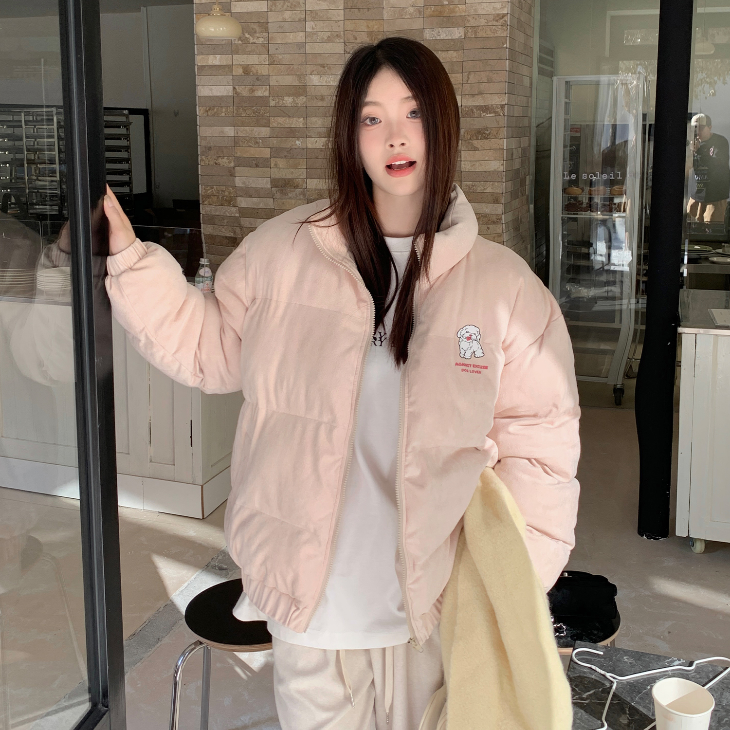 喜士潮社AGXS仿麂皮小狗棉服