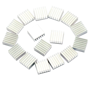 散热片 纯铝制散热器 笔记本散热器片 14*14*6MM (5个)