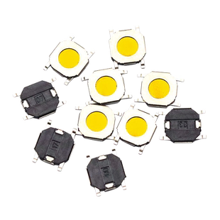TELESKY 贴片 4*4*0.8 薄膜开关 按键 按钮轻触微动开关 (10个)