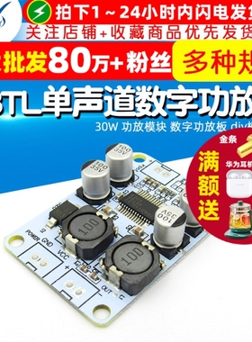 TPA3110 PBTL单声道数字功放板30W  功放模块 数字功放板 diy模块