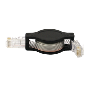 1.5米伸缩网线 伸缩RJ45网线 便携式 高品质电脑网线