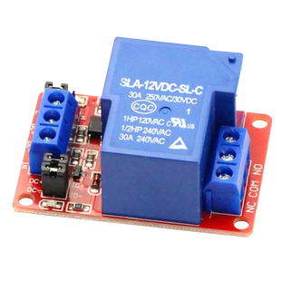 1路30A带光耦隔离 继电器模块 支持高低电平触发12V DC12V