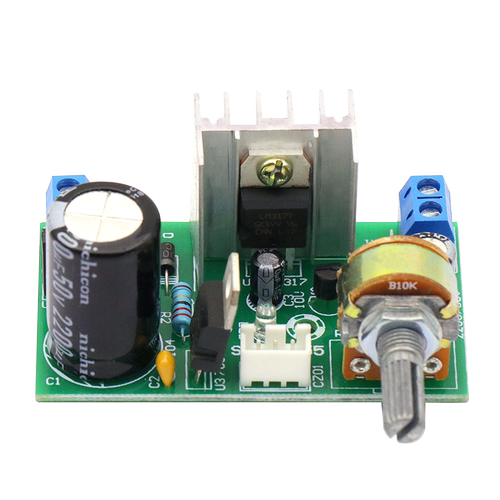 LM317电源板调压板带保护1.5A 1.25V-37V连续 可调直流稳压板