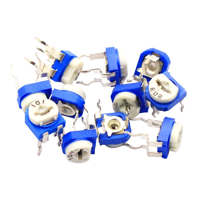 蓝白可调电阻卧式立式可变10K2K