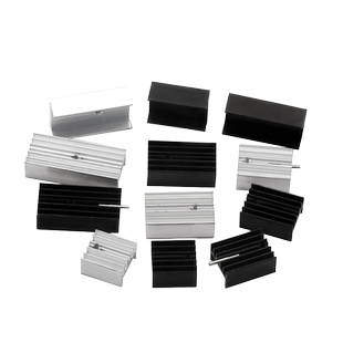 带针散热器铝制散热片TO-220/7805/7812 15*10*16/20/25/30/35mm