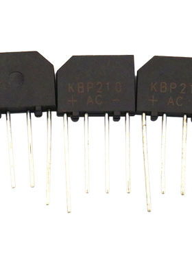 KBP210桥堆整流桥扁桥2A1000V