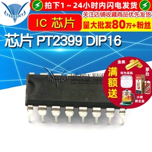 TELESKY PT2399 回声处理器 芯片 DIP16