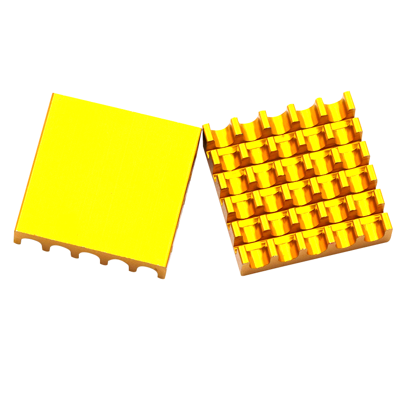 电子散热片 铝型材散热器CPU路由散热器led尺寸22*22*5MM (2个)