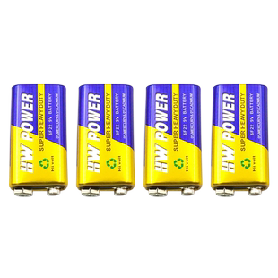 9v电池方块电池6F22方形碳性电池万用表万能表音响玩具麦克风遥控器体温枪9v叠层电池碱性九伏电池250mAh