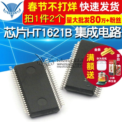 【TELESKY】 芯片HT1621B 集成电路SSOP-48 IC (2个)