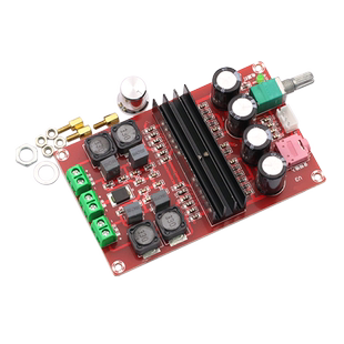 2*100W 数字功放板模块 12V-24V宽电压 TPA3116D2双声道放大板diy