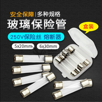 保险管5x206x30玻璃管保险丝