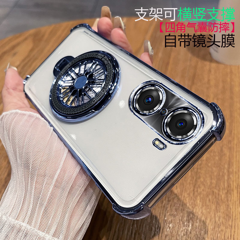 荣耀60手机壳带镜头膜全包华为honor60pro硅胶保护套四角