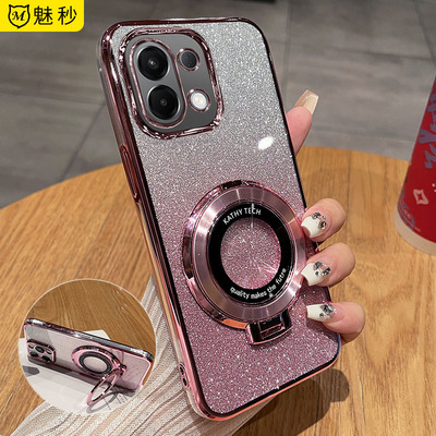 oppoK12s软胶闪支架全包新防摔壳