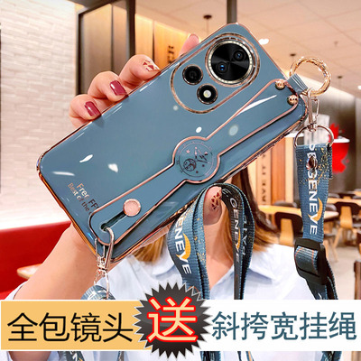 华为nova12软胶斜跨全包边防摔壳