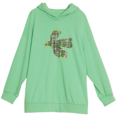 谜底中长款卫衣女23春季