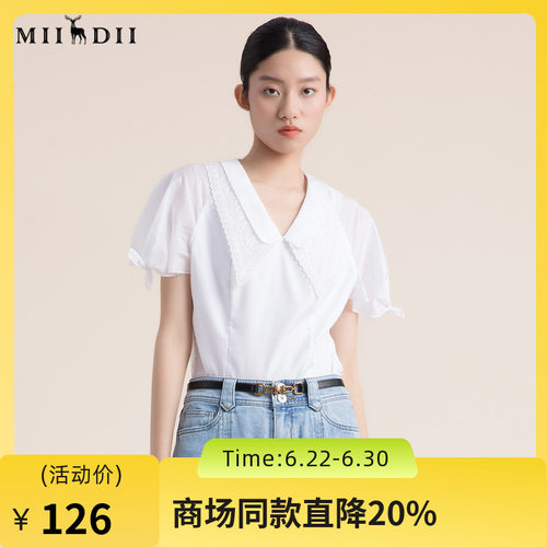 泡泡袖型与蝴蝶结设计充满复古甜美韵味
