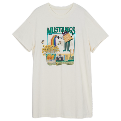 谜底简约T恤裙短袖宽松