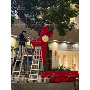 冬季大树装饰布艺充棉围巾风景区街道新年网红打卡保暖加棉大树衣