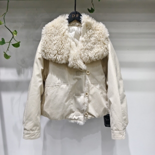 翻领泰迪卷90白鸭绒派克服女冬季短款羽绒服高级感加厚夹克外套女