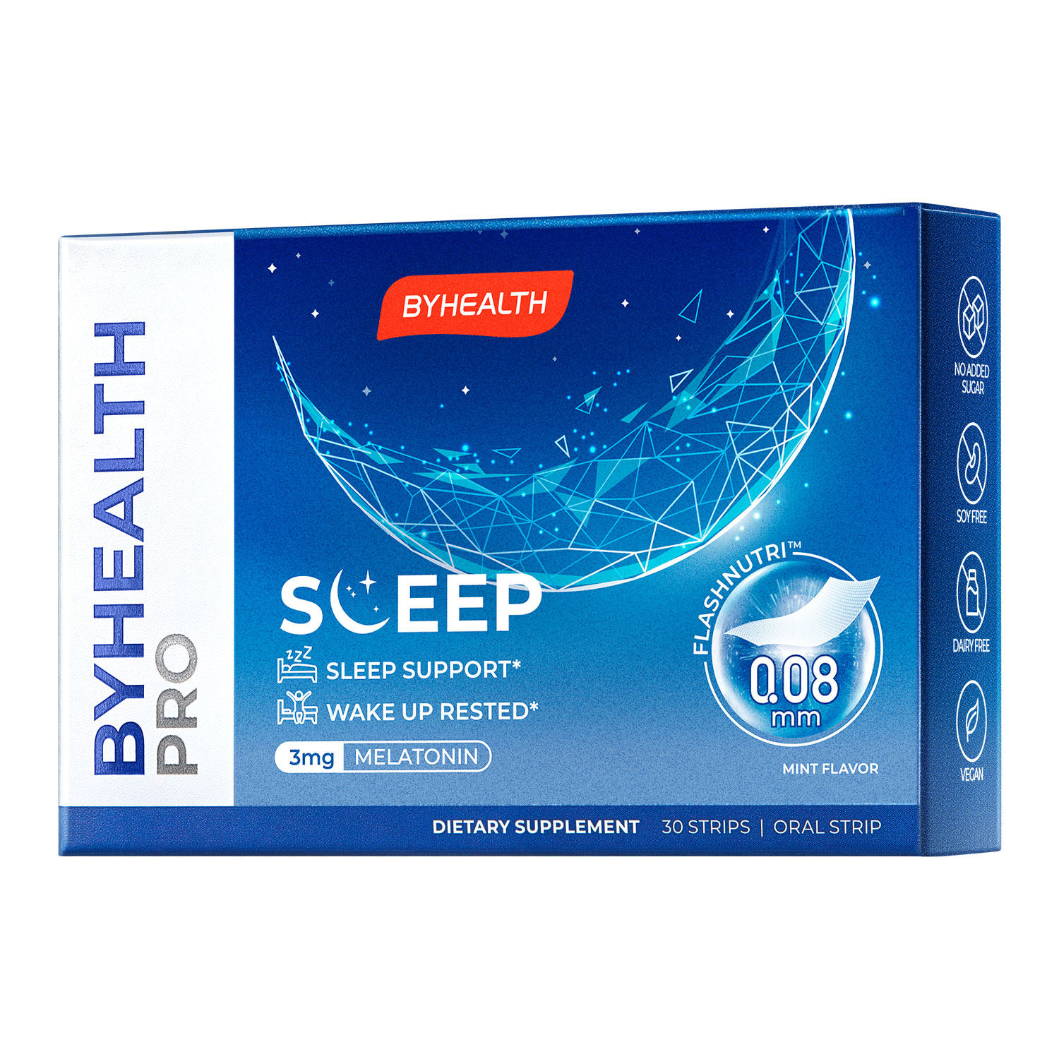 BYHEALTH汤臣倍健褪黑素闪释片30片+2027.9+褪黑素