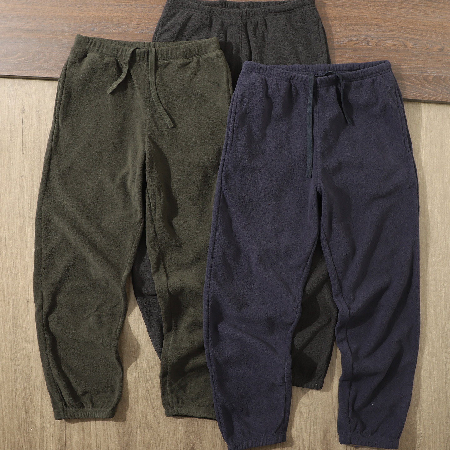 双面摇粒绒！外贸男装秋冬薄款男女同款束脚抓绒裤蓄热保暖休闲裤,男装,卫裤,淘宝优惠券,粉丝福利购,淘宝优惠卷