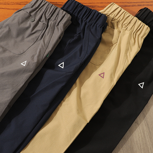 宽松百搭锥形运动休闲登山裤 户外机能日系冲锋裤 男女三防软壳工装