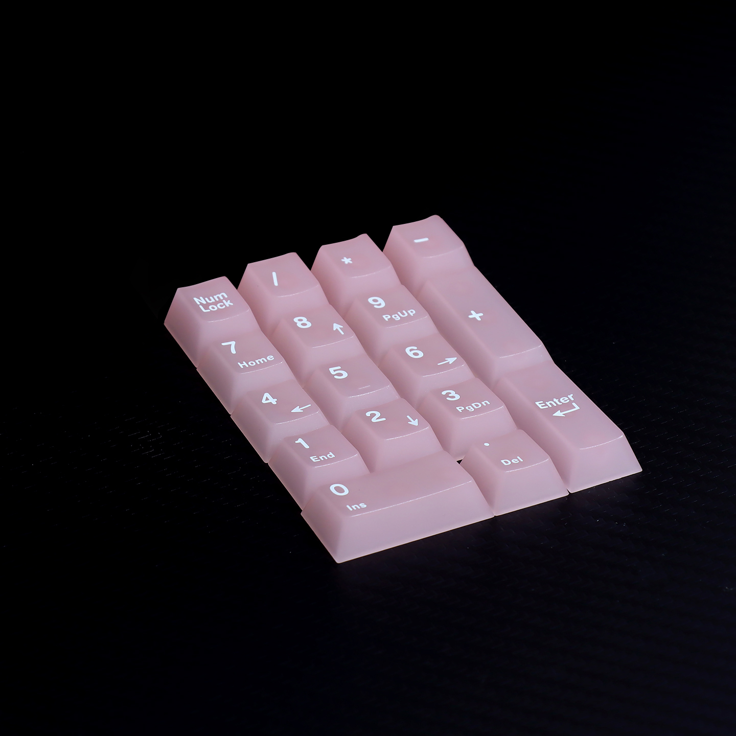 个性颜值小数字键盘渐变透光键帽