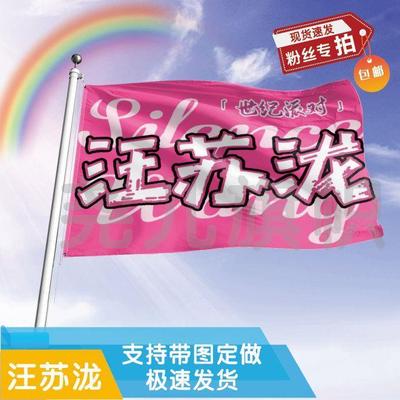 汪苏泷应援大旗明星应援旗帜演唱会音乐节户外应援旗定制定做