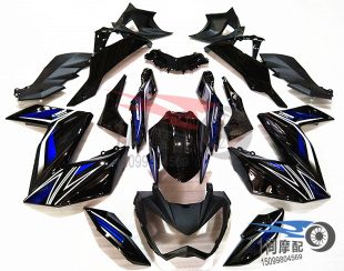 适用川崎KAWASAKI Z250 Z300 摩托车全车外壳全车包围护板导流罩