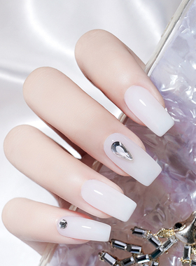 VINIMAY薇妮美延长液美甲透明奶白胶快速光疗胶可卸纸托指甲胶