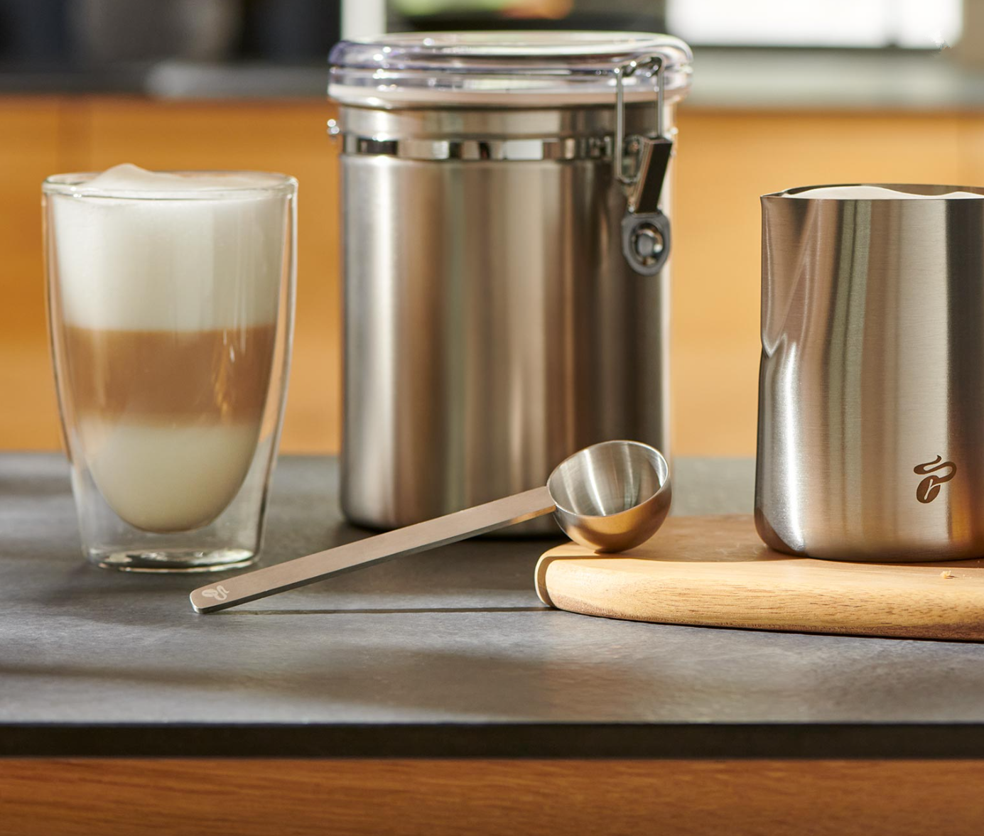 德国TCM316不锈钢咖啡粉豆量勺奶粉米粉勺定量烘焙圆勺调羹